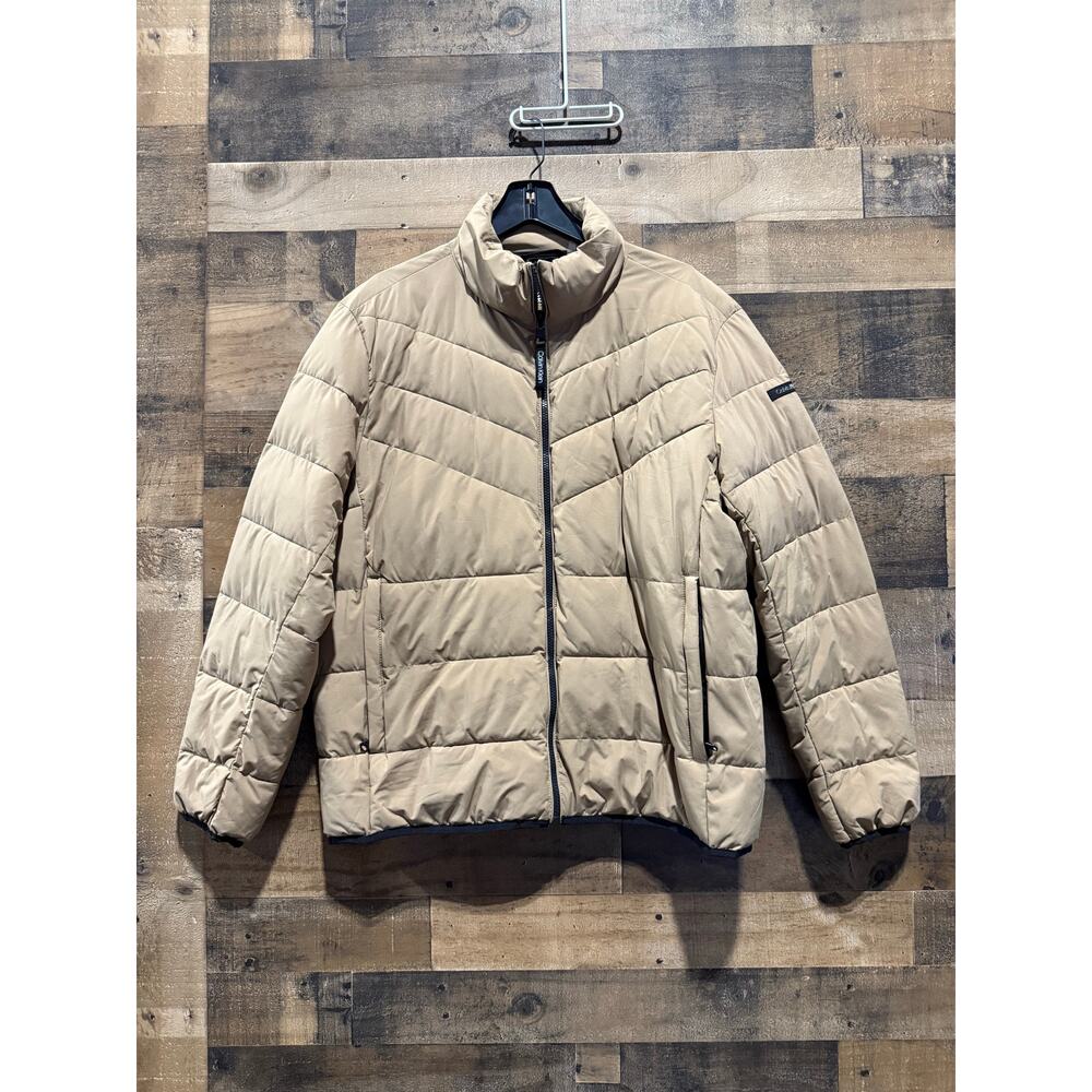 Calvin Klein Beige Puffer Jacket- Women Size LG